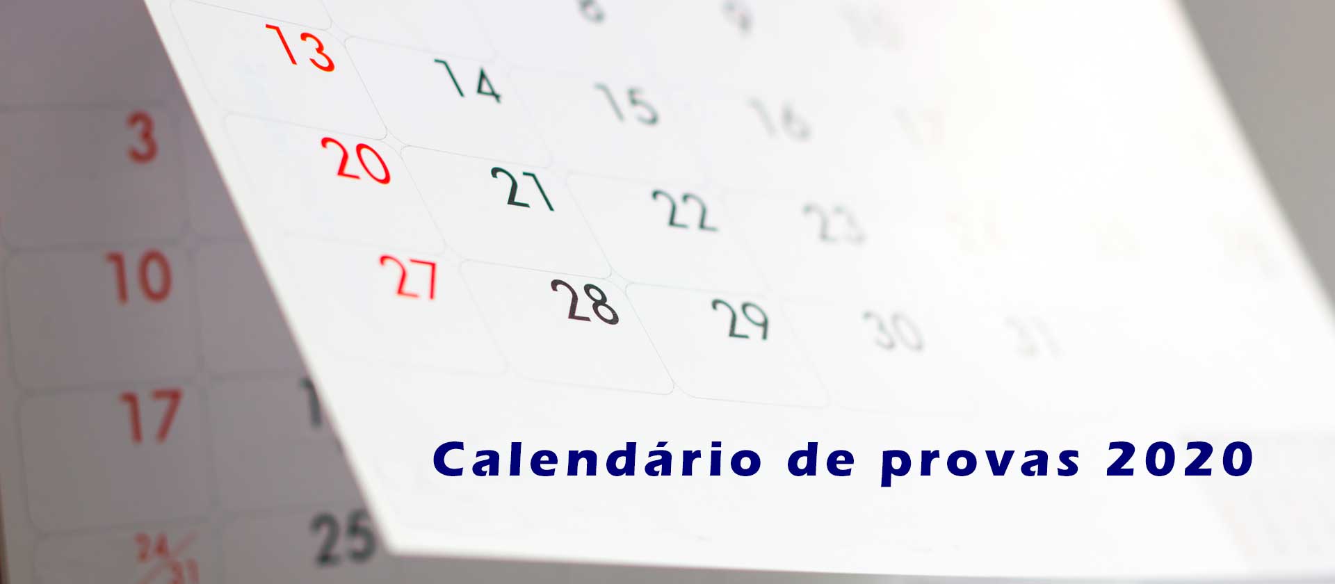 Calendário de provas de residência 2020